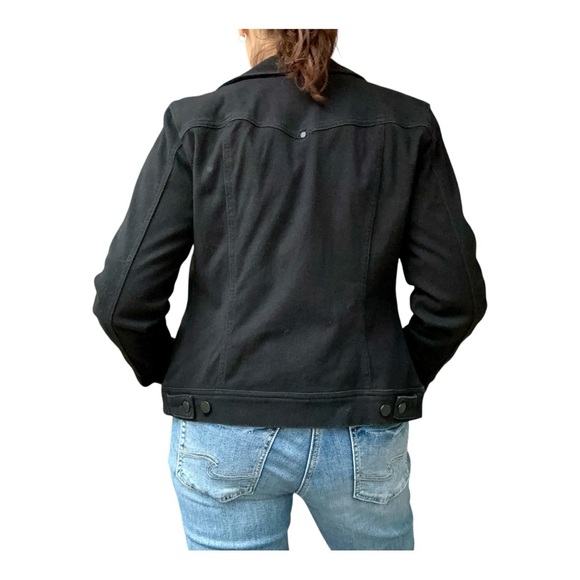 Black Trucker Jacket Liverpool Small Denim Jean Jacket - Picture 14 of 14